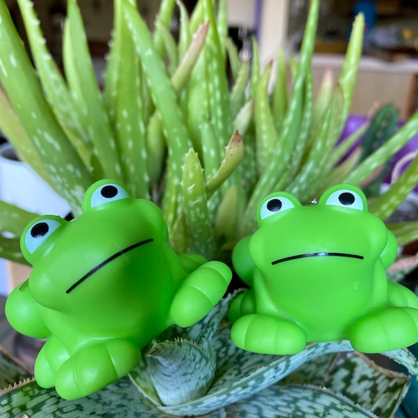 Rubber Frog Earrings | froggy toy earrings | funky novelty earrings |