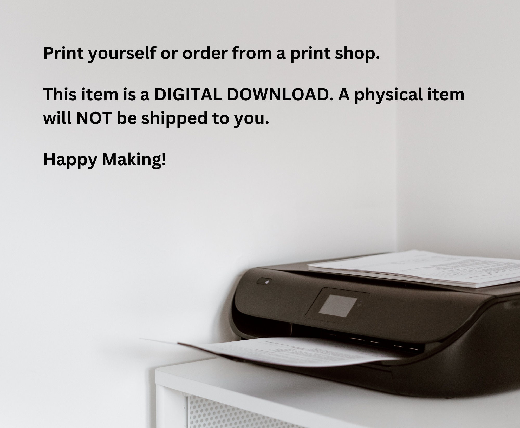 DIGITAL DOWNLOAD Printable Care Cards for Handmade Items - Etsy