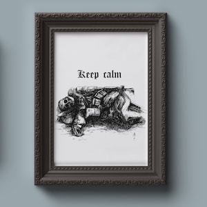 Keep Calm - Dark art - sztuka wojenna - sztuka gotycka - sztuka punkowa