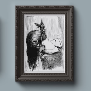 Hanged - Dark art - Horror art - Horror home decor - Gothic art - Gothic home decor