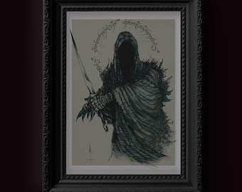 Nâzgul - Il Signore degli Anelli - fan art - Nazgûl - Tolkien - arte oscura - arte fantasy - arte gotica - arredamento fantasy - arredamento gotico