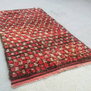 Turkish Tulu Rug, Vintage Tulu Rug, Oushak Tulu Rug, Tulu Rug, Handwoven Rug 286 x 156 cm / 9.3 x 5.1