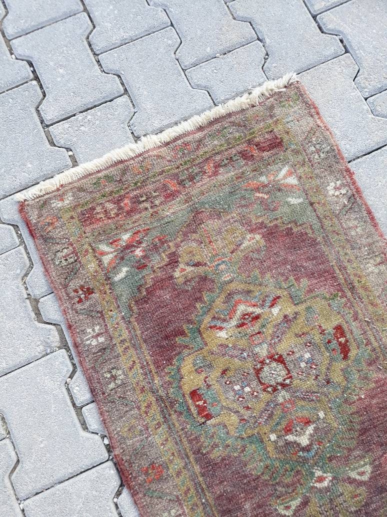 Vieux Petit Tapis, Paillasson, Tapis D'entrée, Couverture Petits De Chevet, Salle Bains, Intérieure 90 X 58 cm/ 2.9 1.9 Pieds