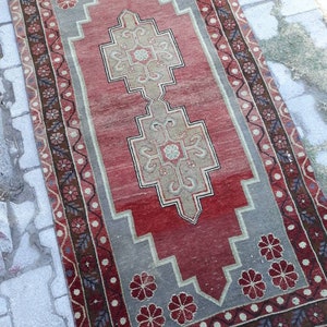 Vintage Turkish Oushak Rug, Turkish Rug, Vintage Rug, Oushak Rug, Handwoven Rug, Anatolian Rug 5.4 x 2.7 feet  / 167 x 85 cm