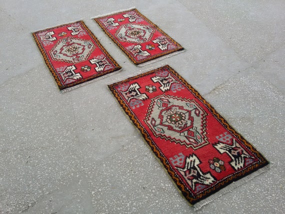 Vintage Oushak Small Rug Turkish Small Rug Small Rug 101 X 52 Cm 3 3 X 1 7 Feet Floor Rugs Rugs Trustalchemy Com