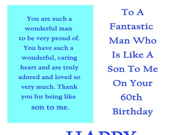 Like A Son Card Etsy