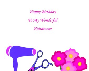 Hairdressers Card Etsy
