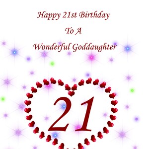Goddaughter 18th Birthday Card Etsy
