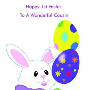 Cousin 1st Easter Card image 1