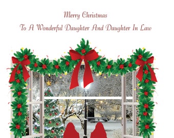 Daughter and Daughter In Law Christmas Card