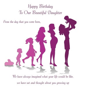 Our Daughter Birthday Card