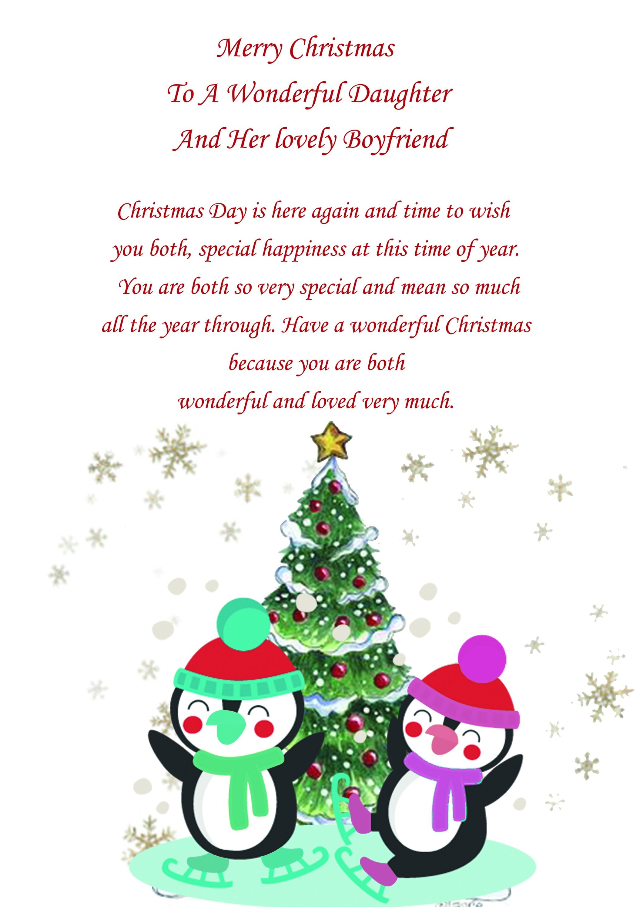 Daughter And Boyfriend Christmas Card Cute Etsy UK daughter-and-boyfriend-christmas-card-cute-etsy-uk