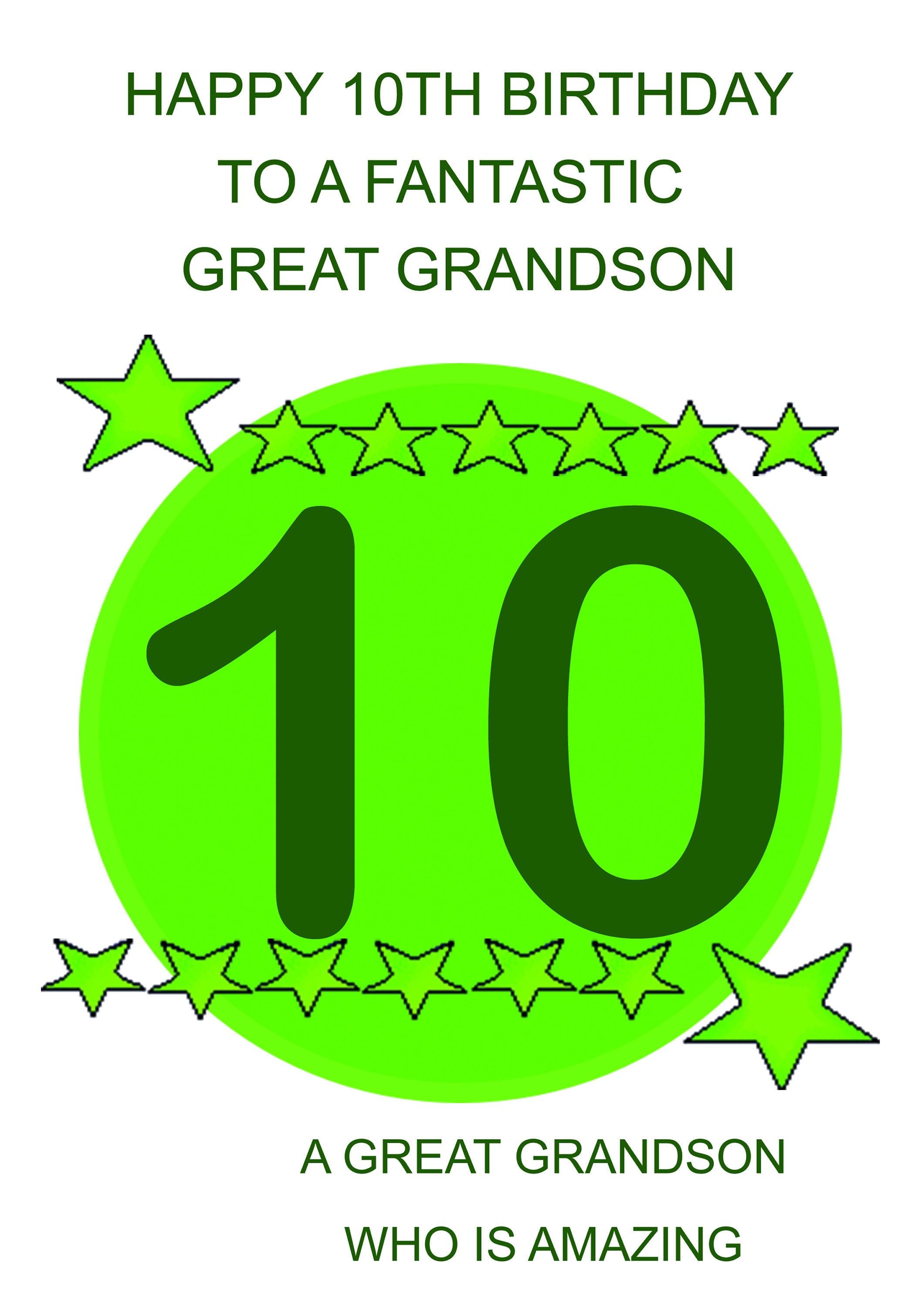 great-grandson-10th-birthday-card-etsy-uk