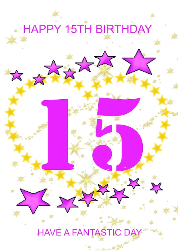 Free Printable 15th Birthday Cards Printable Templates