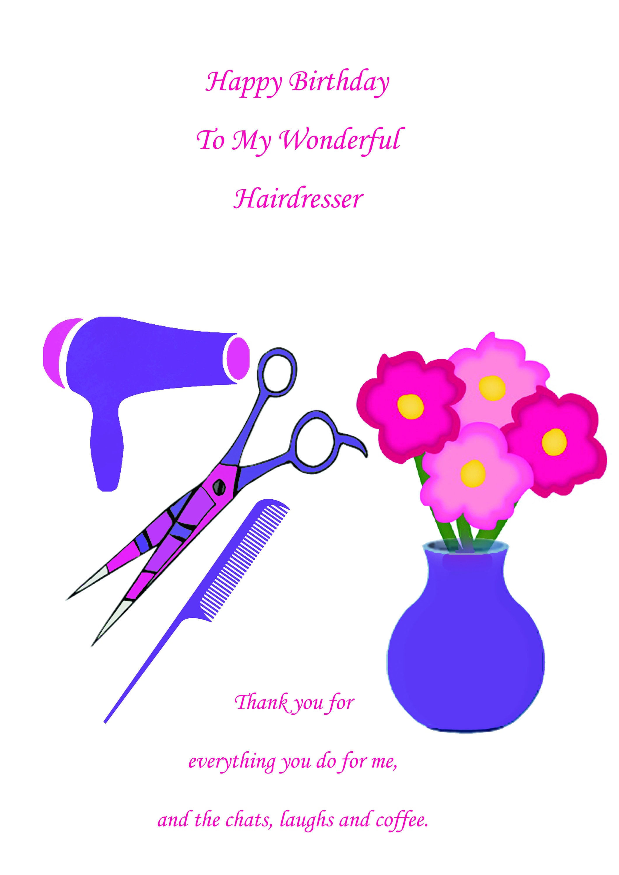 Carte D Anniversaire De Coiffeur