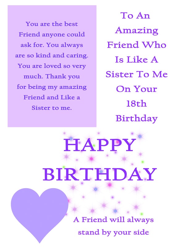 Happy Birthday Images For A Friend Like A Sister - Images Poster