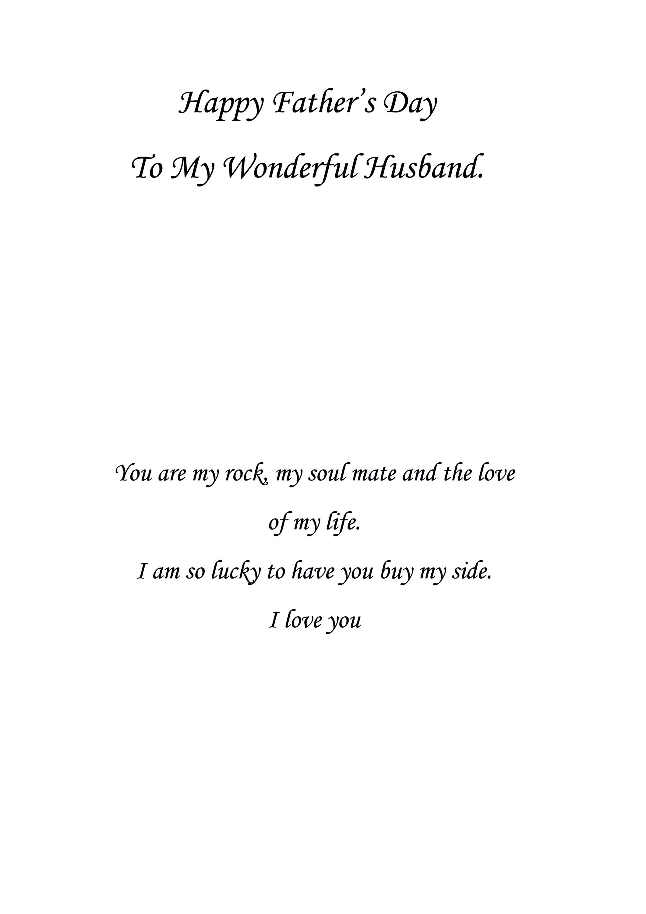 husband fathers day cards
