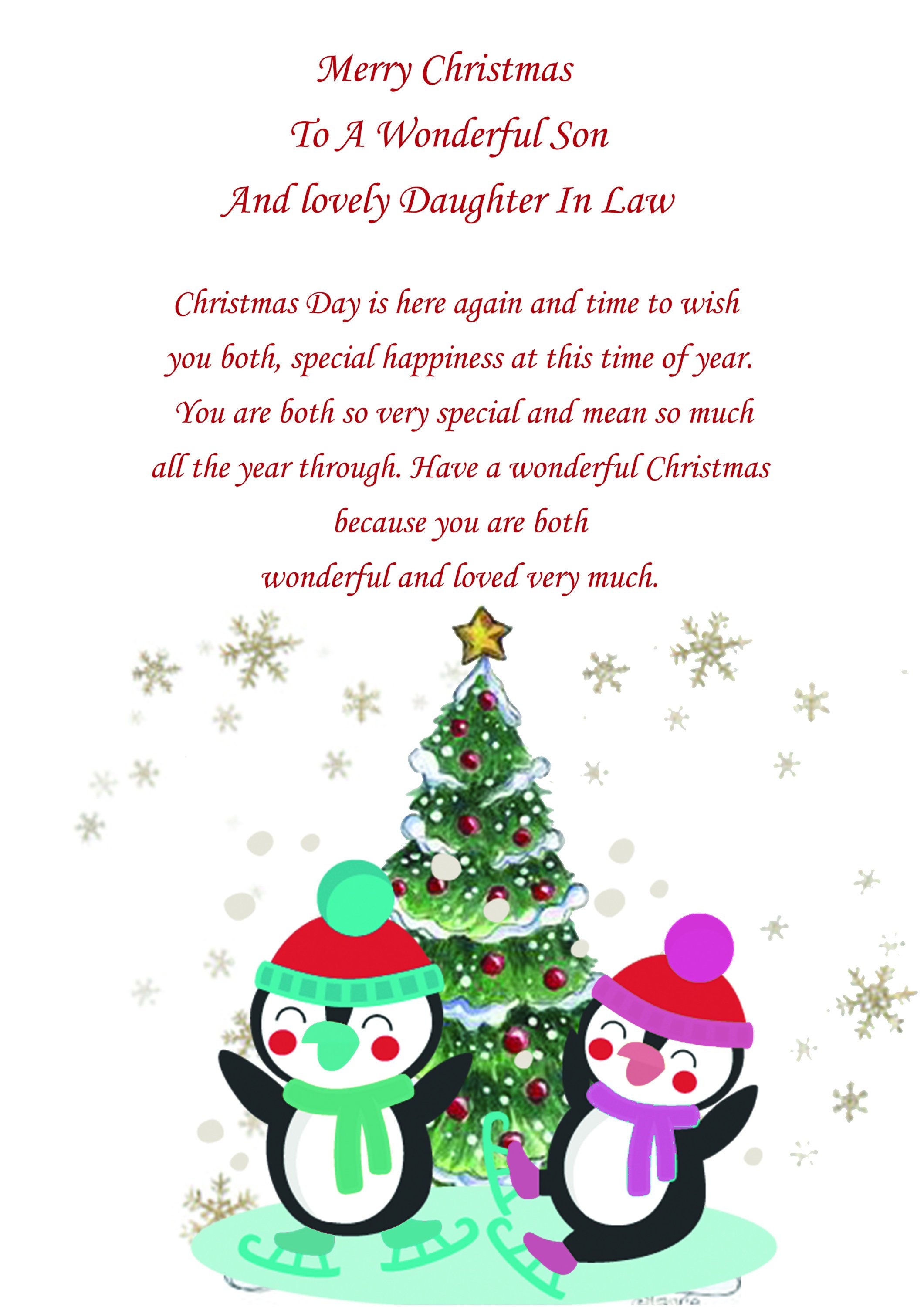 son-and-daughter-in-law-christmas-card-cute-etsy-uk
