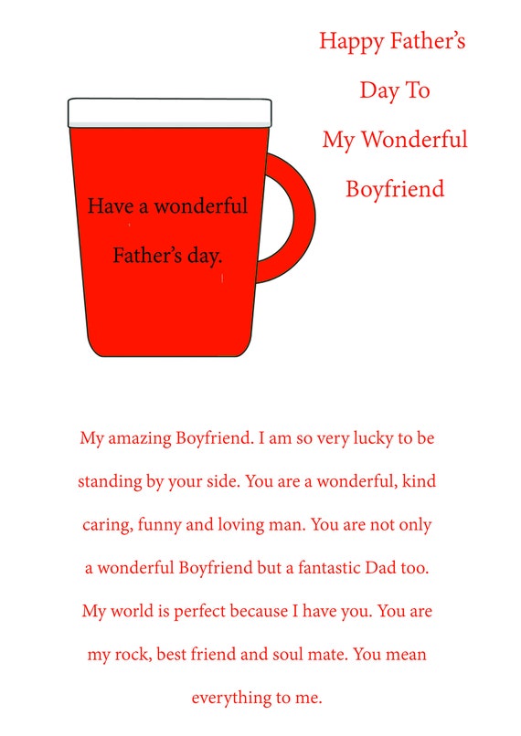 fathers day card for boyfriend