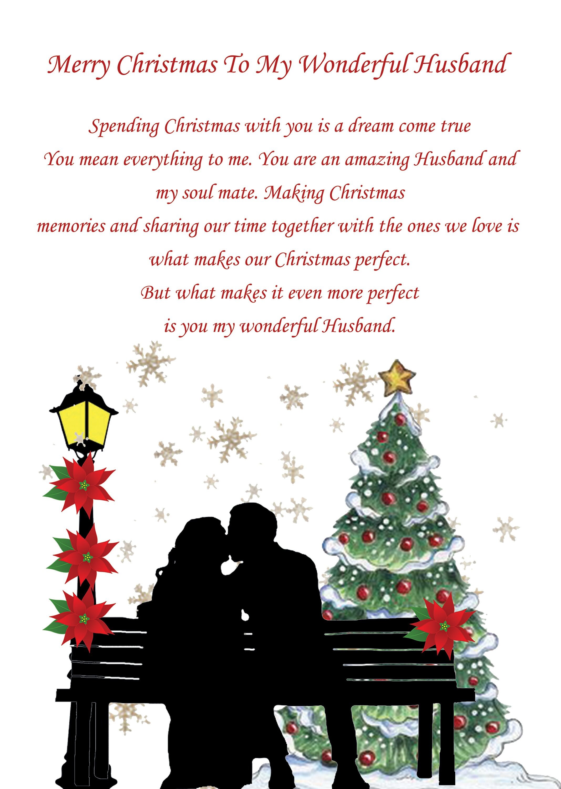 Husband Christmas Card Etsy