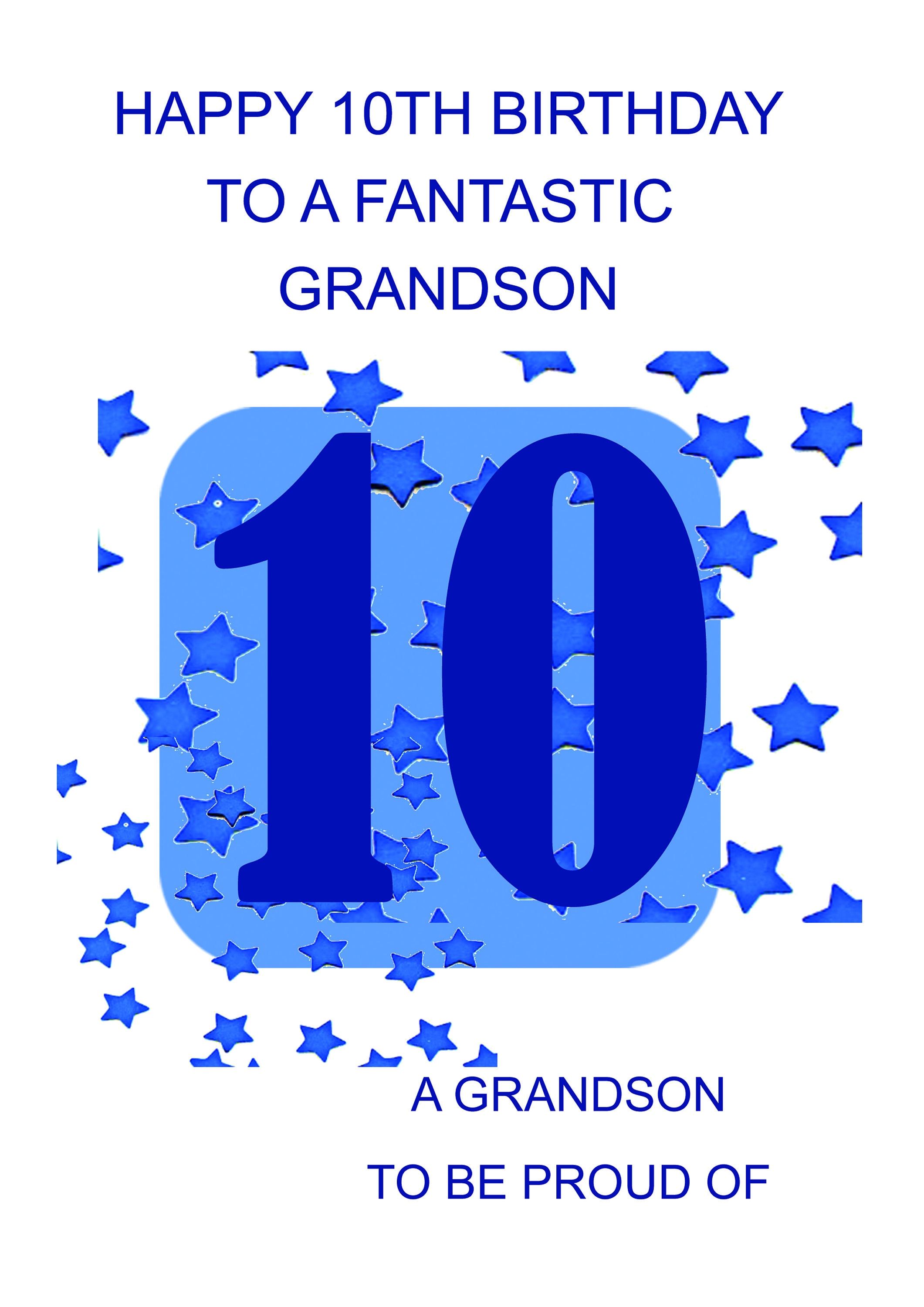 Printable Birthday Cards For Grandson