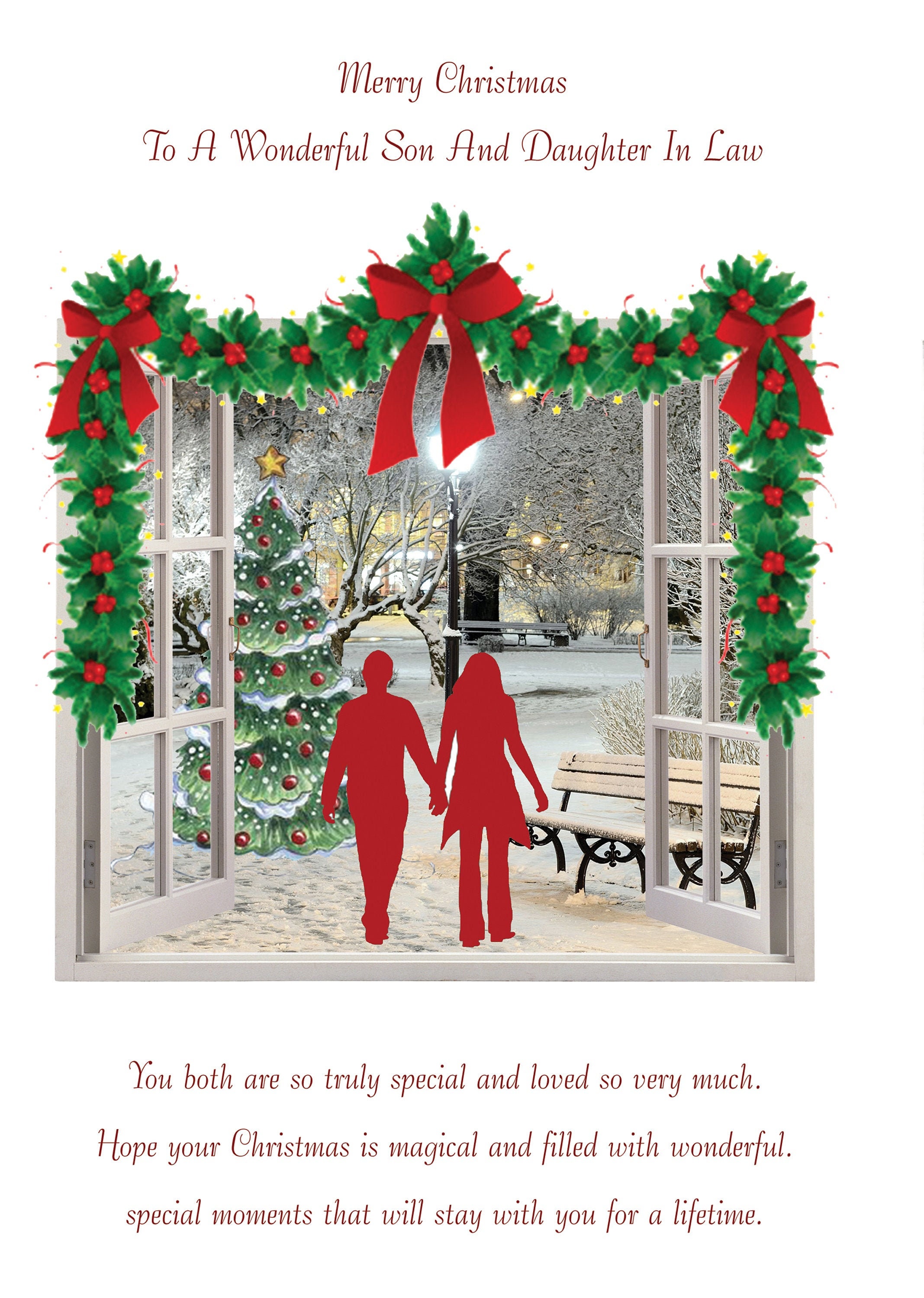 Son and Daughter in law Christmas Cards | Etsy