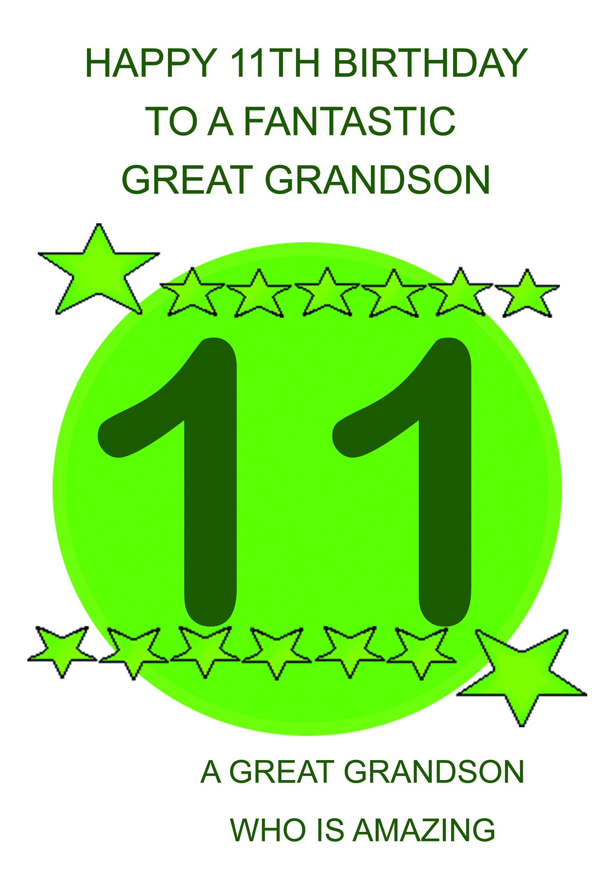 great-grandson-11th-birthday-card-etsy-uk