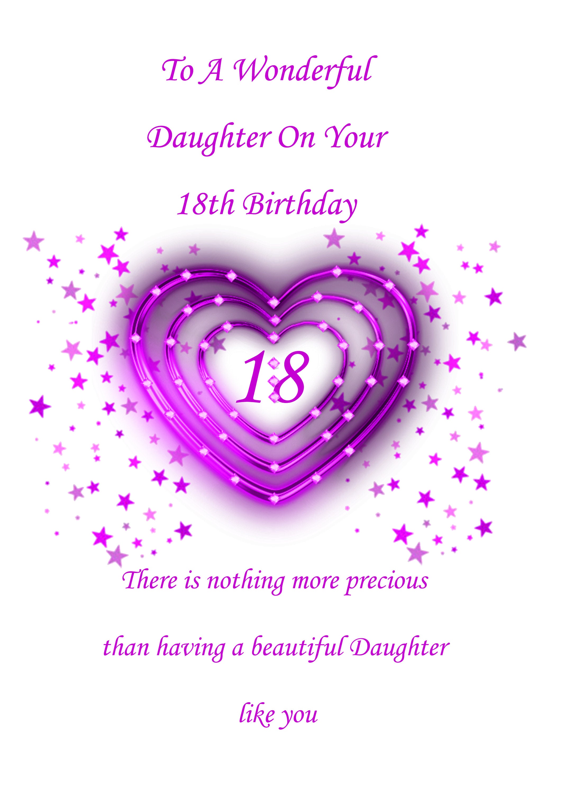 What To Do For Daughters 18th Birthday Happy Birthday Card