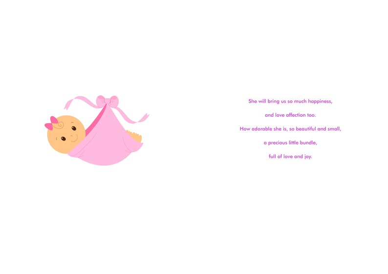 thank you for our beautiful granddaughter card