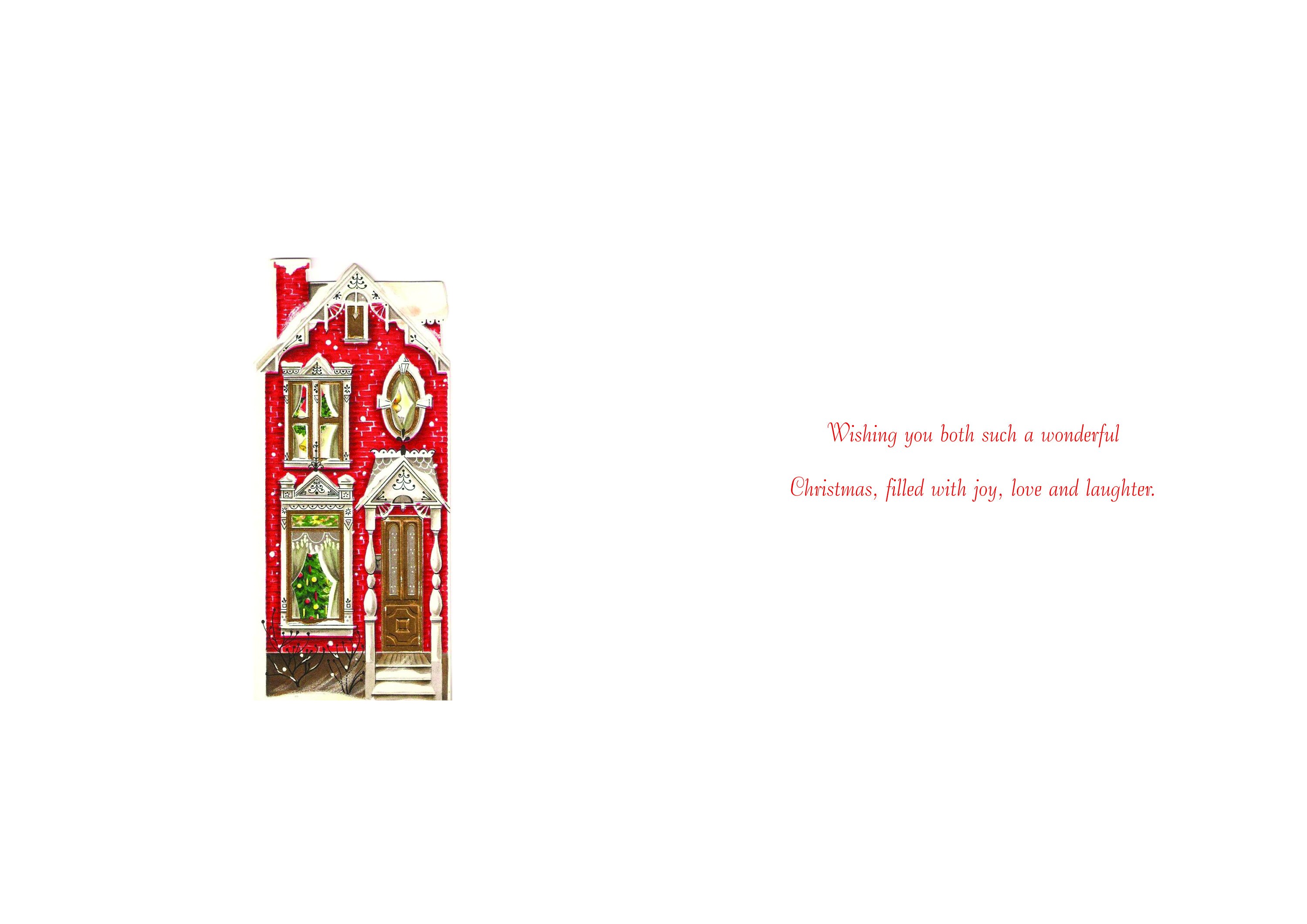 Dad and Step Mum Christmas Card
