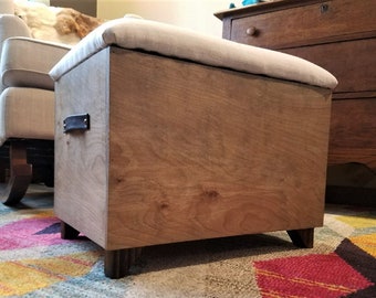 Cushion Top Storage Ottoman