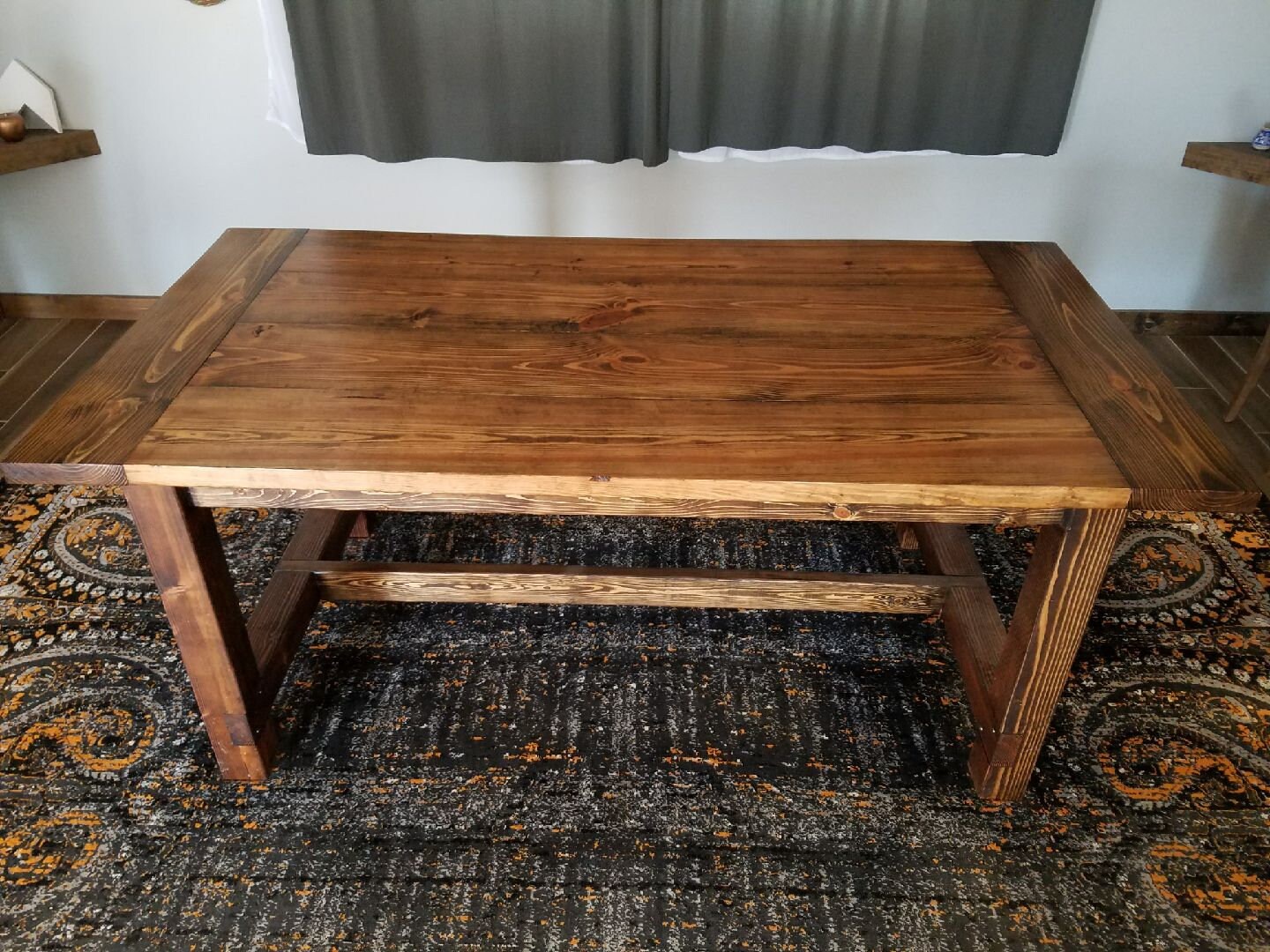 Custom Solid Wood Farmhouse Dining or Kitchen Table - Etsy