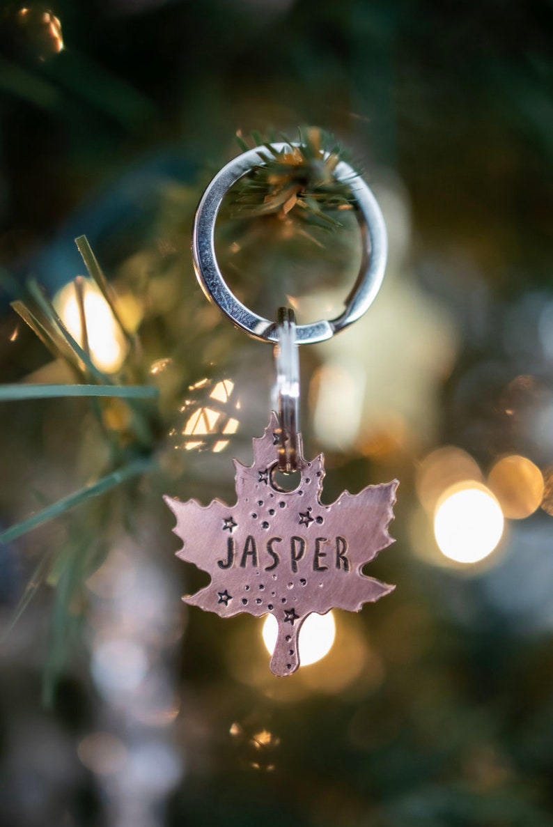 EXCLUSIVE limited time Maple Leaf custom dog ID tag