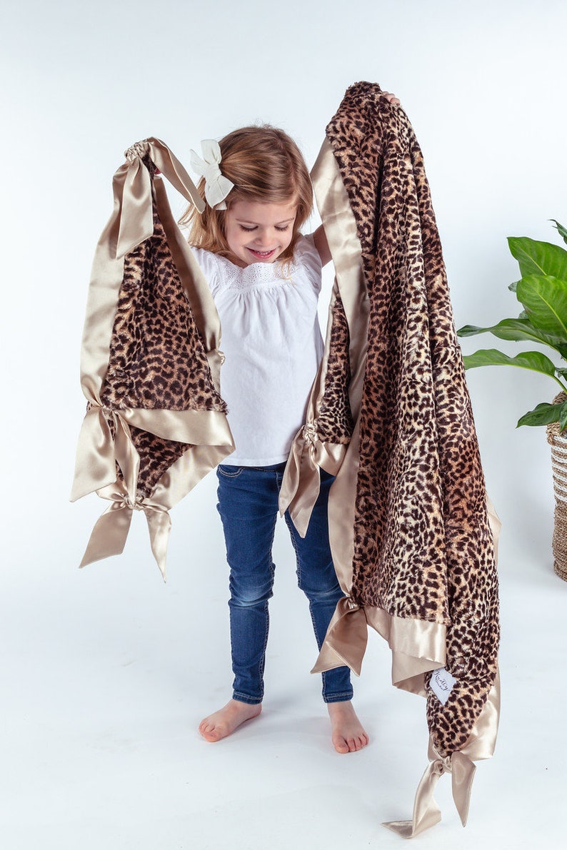 Satin Back Baby Blanket Faux Fur And Satin Baby Blanket Etsy