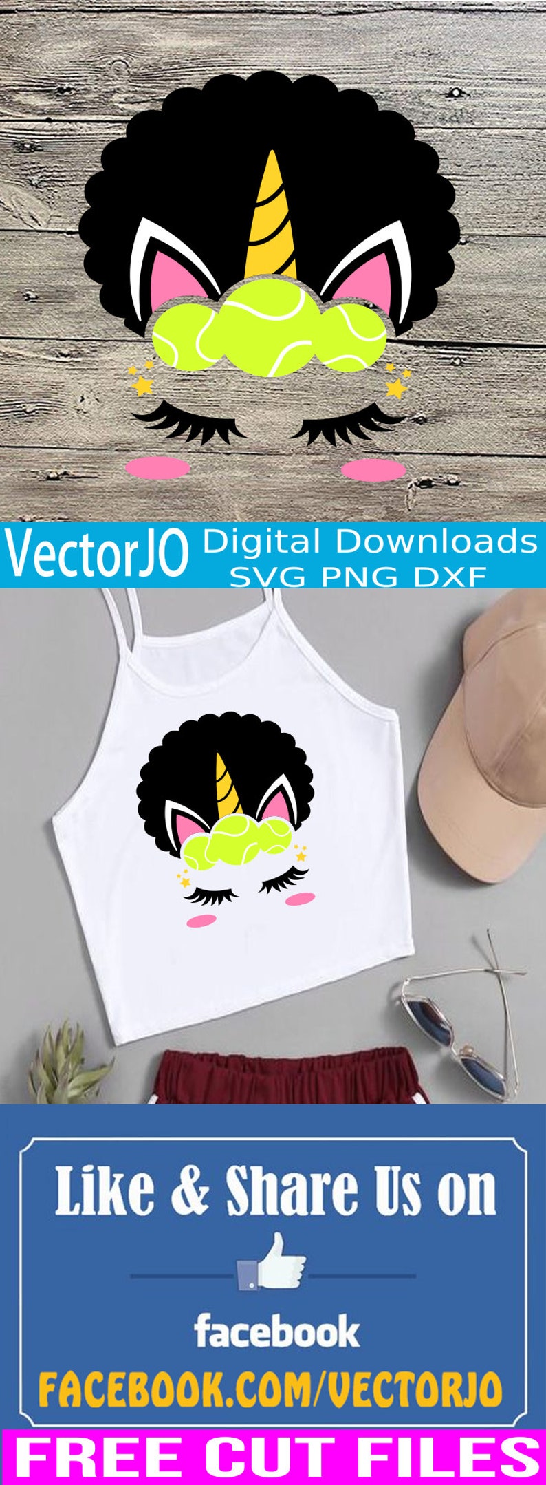 Download Afro puff Unicorn Afro Unicorn SVG afro Tennis Unicorn ...