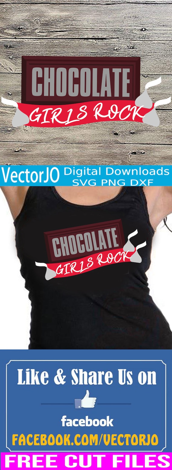 Svg Chocolate Girls Rocks I Love Chocolate Svg Black Girl Etsy