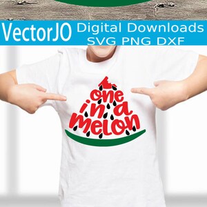 Uno en un melón SVG, sandámila SVG, archivo de corte digital, melón svg, cita linda svg, verano svg, melón de agua svg, melón, verano svg Camiseta
