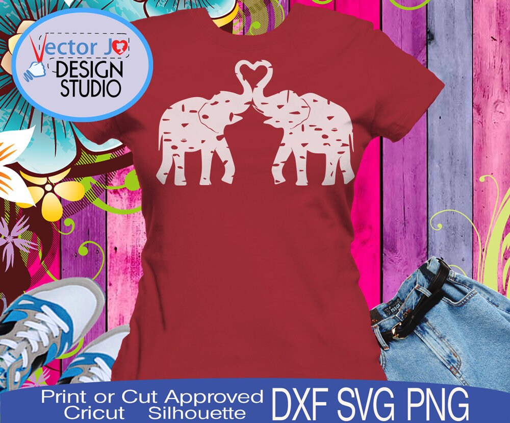Download Elephant Svg Grunge Svg Elephants Love Svg Distressed Etsy