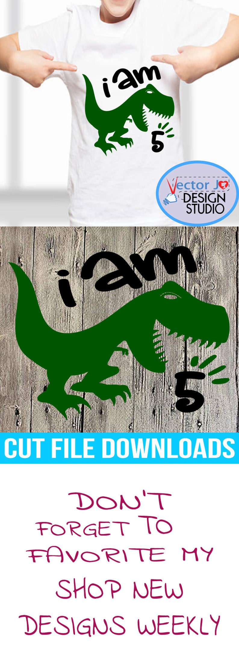 Download Dinosaur svg 5 year svg T-Rex svg dinosaurs boys birthday ...