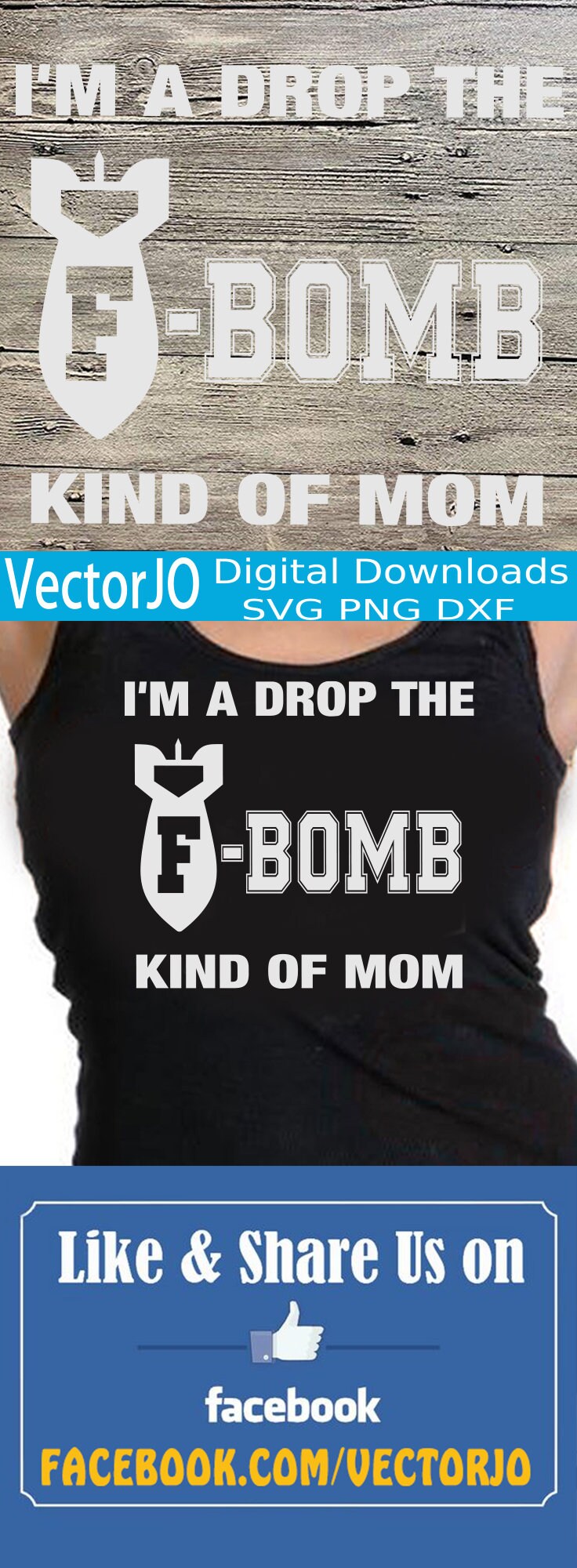 Drop the F Bomb SVG File F Bomb Mom Mom Shirt Mom SVG Mom ...