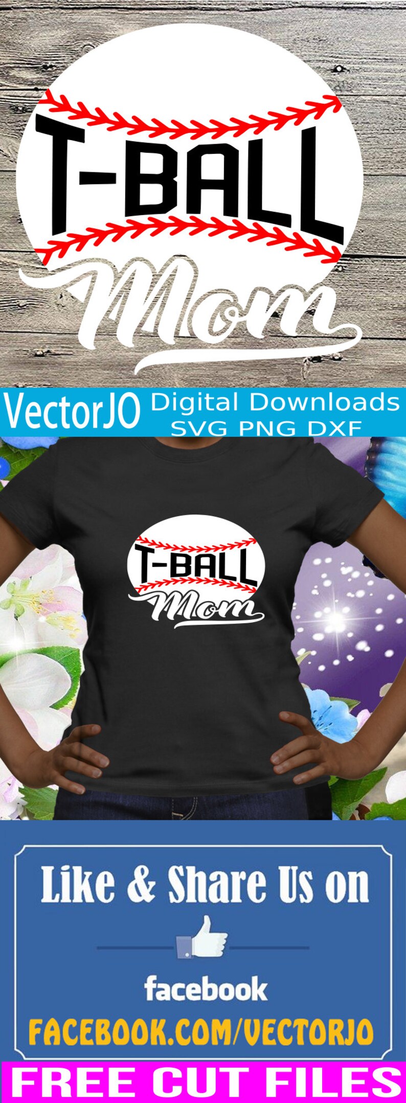 Download Tball mom svg dxf png cricut cameo scan N cut cut file | Etsy