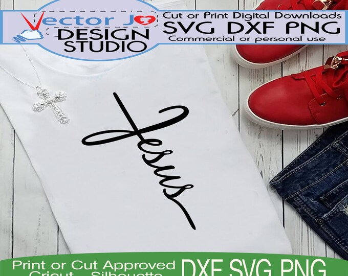 Jesus Svg Cutfile, Jesus Cross Svg Christian Faith Cross Svg File ...