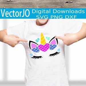 Unicorn SVG, Unicorn Mermaid Svg, Mermaid svg, Unicorn Clip Art, Unicorn Face SVG, Cute Unicorn SVG, Cricut, Silhouette super niedlich svg