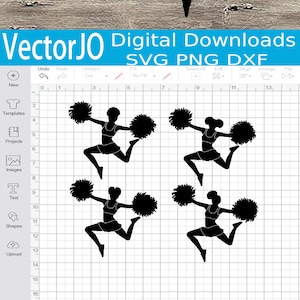 アフロ パフ SVG、アフロ チアリーダー svg、アフロ パフ バンドル svg、ブラック ガール マジック Cricut カット ファイル、ナチュラル ヘア アフリカ系アメリカ人チアリーダー バンドル