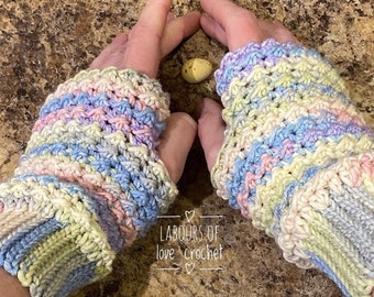 Rosalie Fingerless Gloves - Pdf pattern
