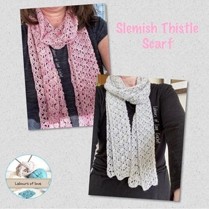 Slemish Thistle Scarf - Pdf pattern