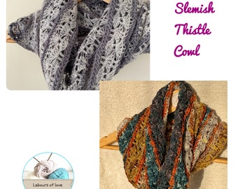 PDF Pattern Slemish Thistle Cowl