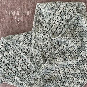 Slemish Thistle Scarf Pdf pattern image 3