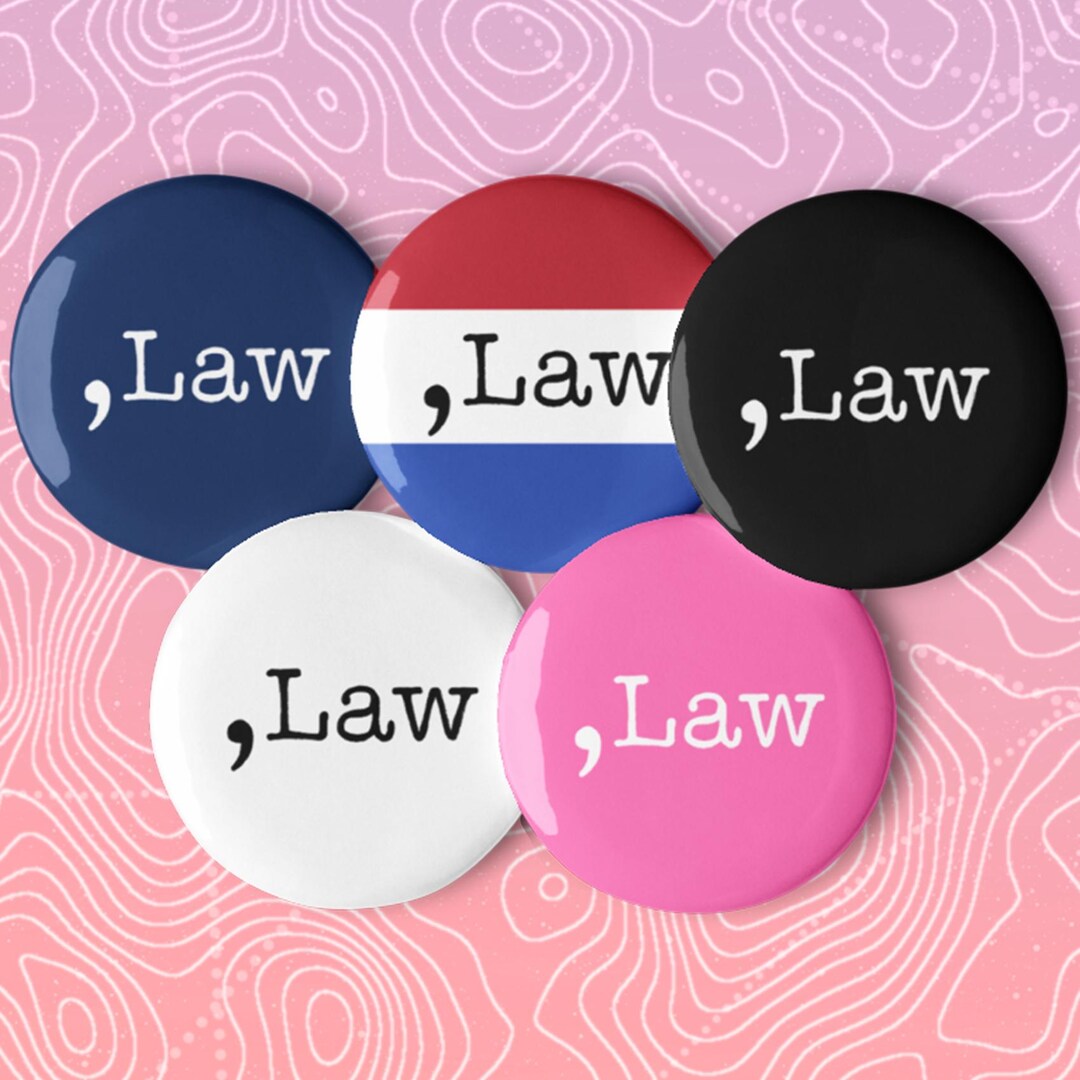 Kamala Harris 2024 Comma La Comma LAW Set of 5 Pin Buttons 1.25, Vote ...