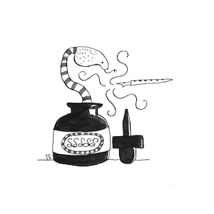 Ink Charmer - Original Pen & Ink Drawing